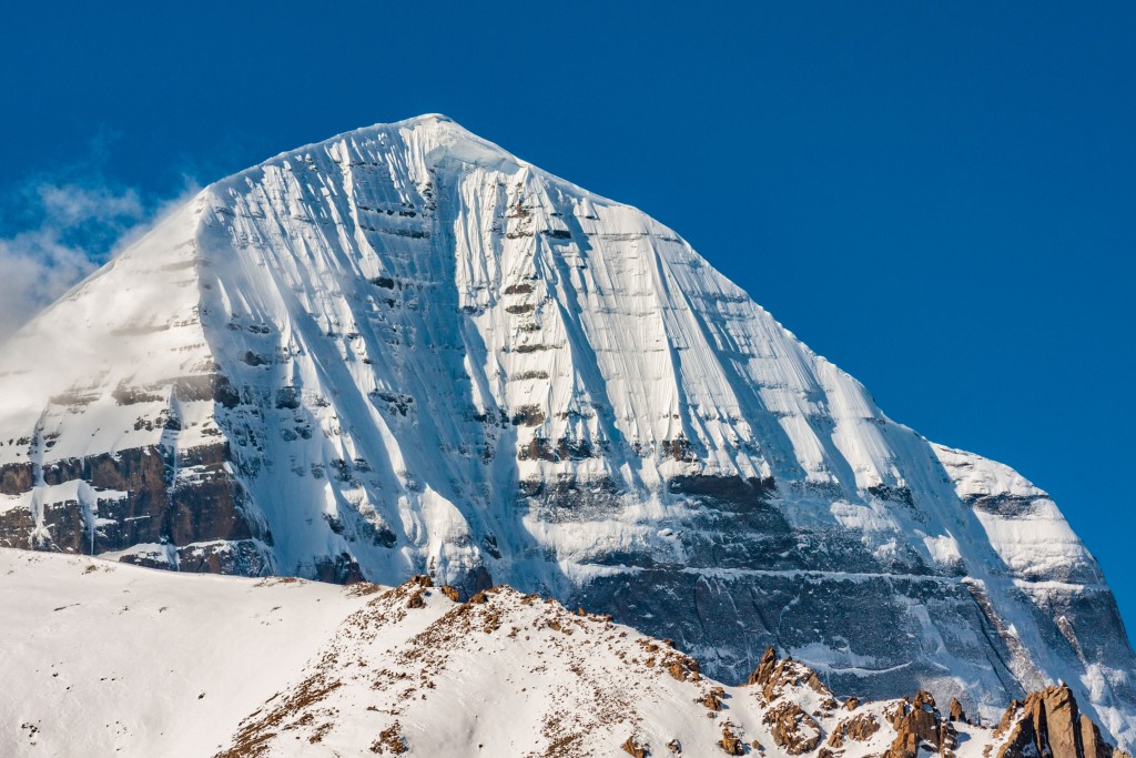 Der letze BLick auf die Nordseite des Kailash bietet sich lury vor dem Schlussanstieg