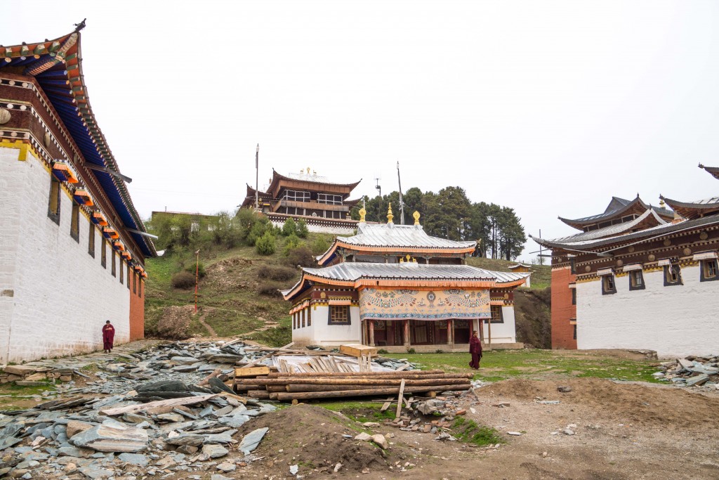 Das auf der Sichuan Seite gelegene Kirti Kloster 
