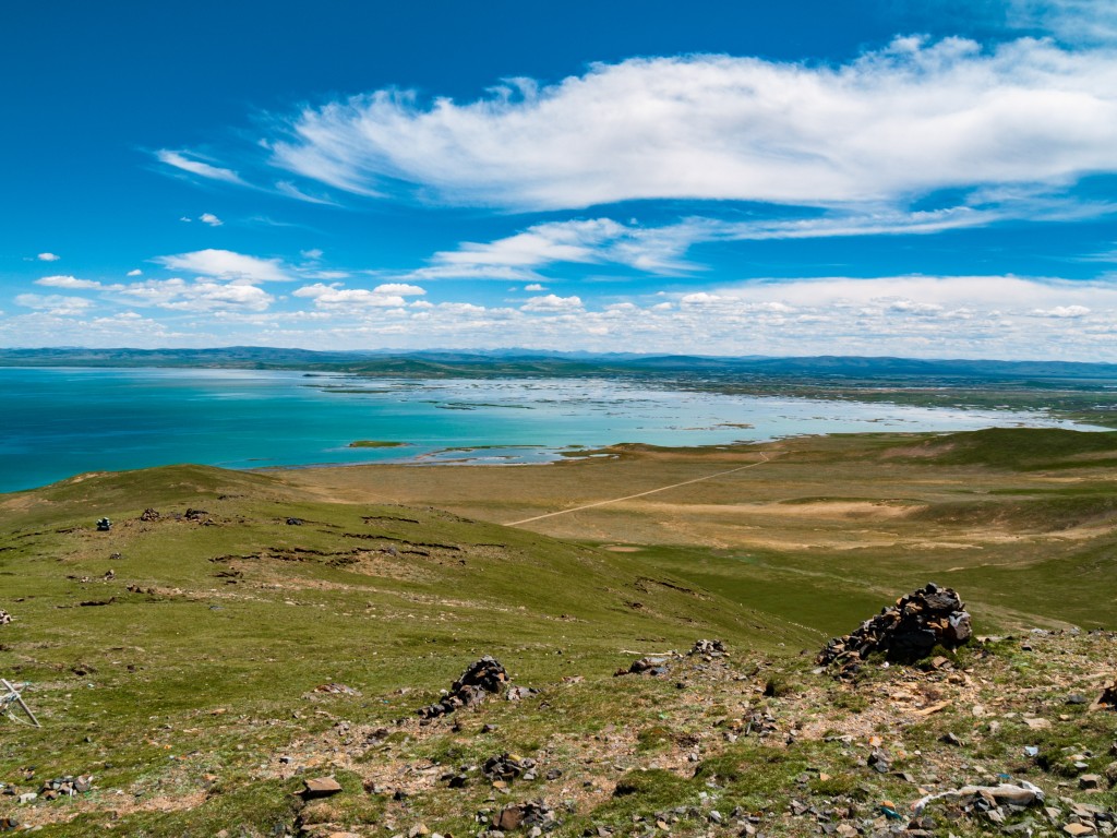 Das Quellgebiet des Gelben FLusses wird von zwei Seen dominiert, die auf einem Hochplateau gelegen sind