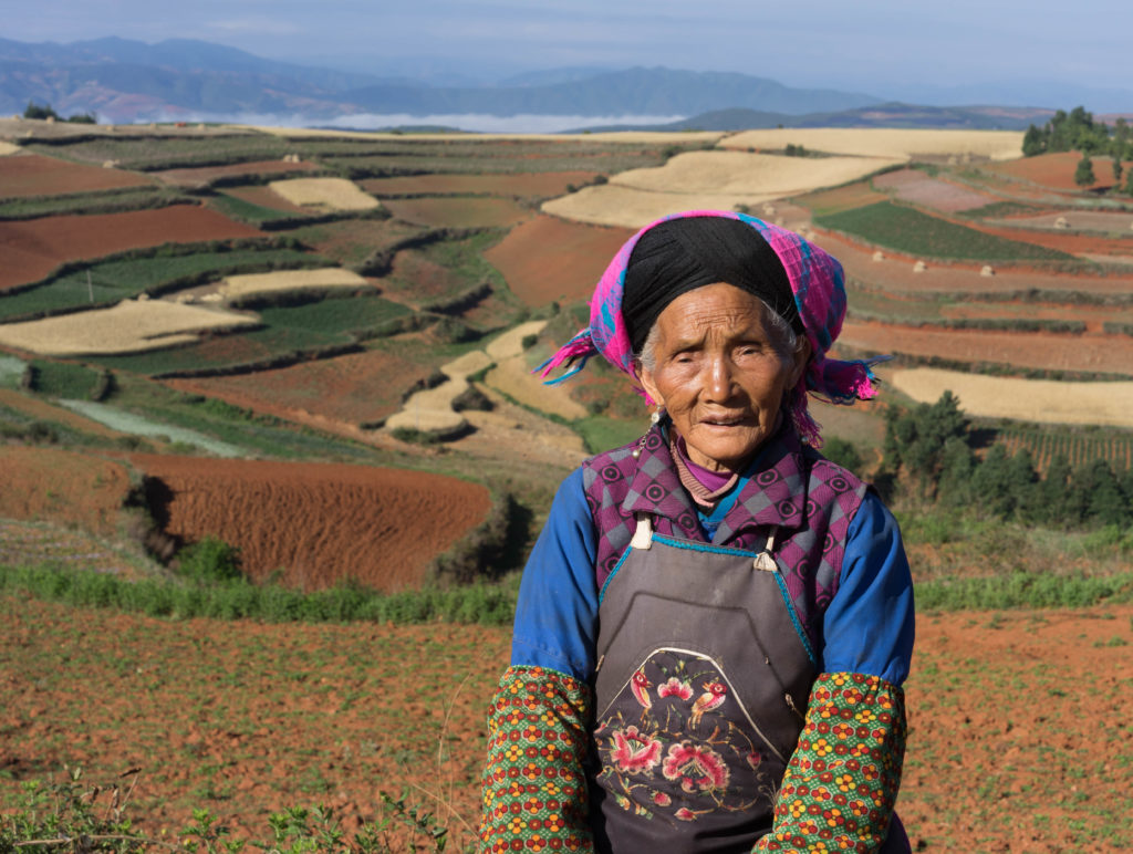 Portrait mit Landschaft 